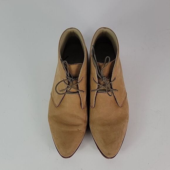 Nisolo Isa Brown Suede Leather Lace Up Women's Ankle Boots - Picture 12 of 16